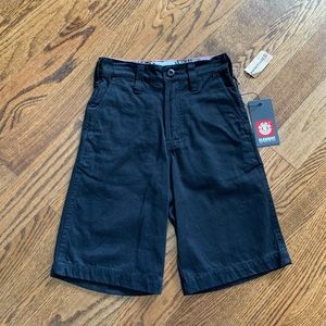 NWT Boys Element “Feeble 2” shorts, black, 22 & 24